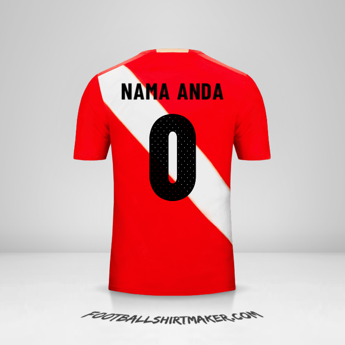 Jersey Peru 2018 II -  nama anda - 0