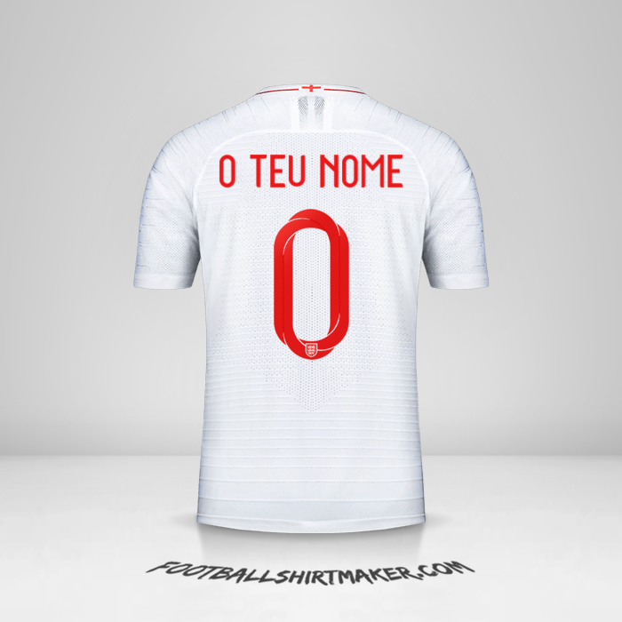 Camisola Inglaterra 2018 -  o teu nome - 0