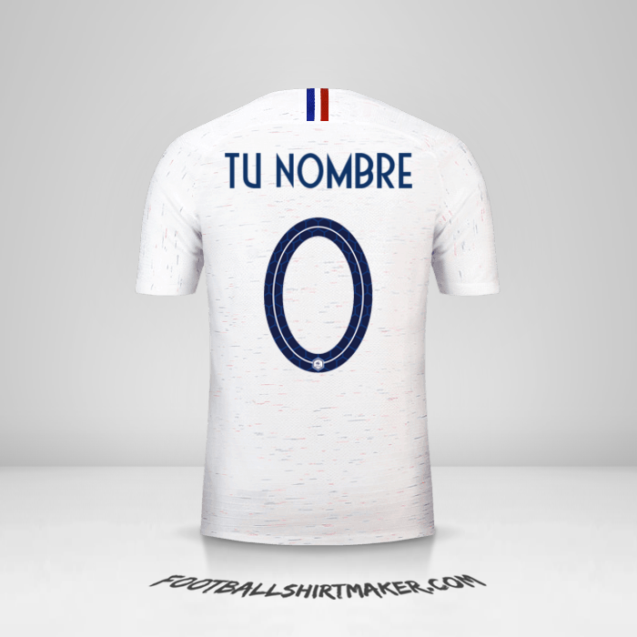 Camiseta Francia 2018 II -  tu nombre - 0