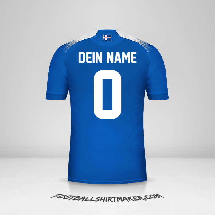 Trikot Island 2018 -  dein name - 0