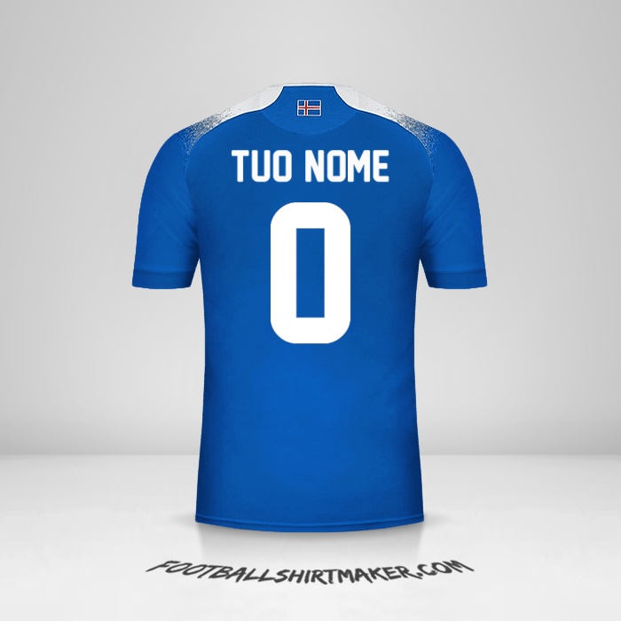 Maglia Islanda 2018 -  tuo nome - 0