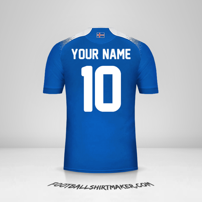 Iceland 2018 jersey number 10 your name