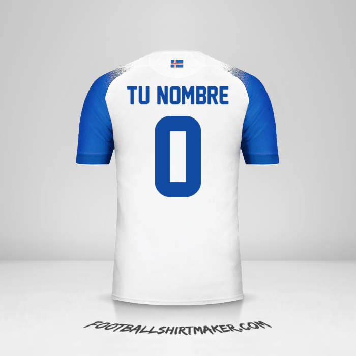 Camiseta Islandia 2018 II -  tu nombre - 0