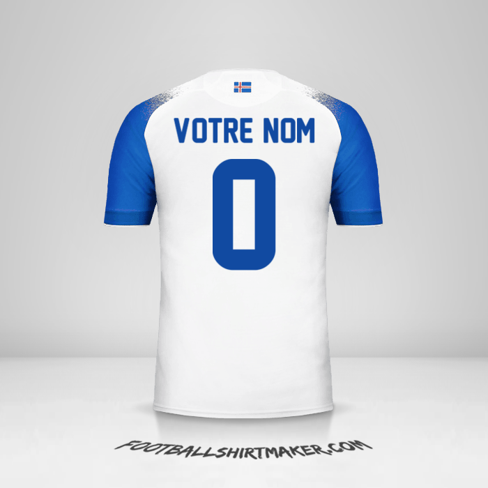 Maillot Islande 2018 II -  votre nom - 0