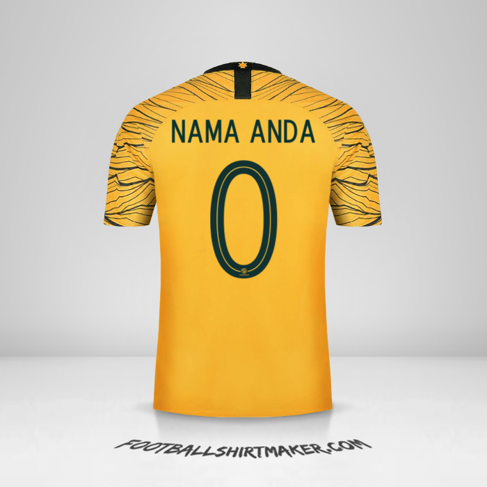 Jersey Australia 2018 -  nama anda - 0