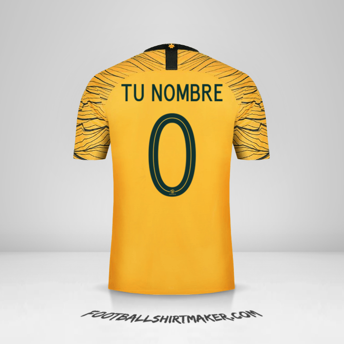 Jersey Australia 2018 -  tu nombre - 0