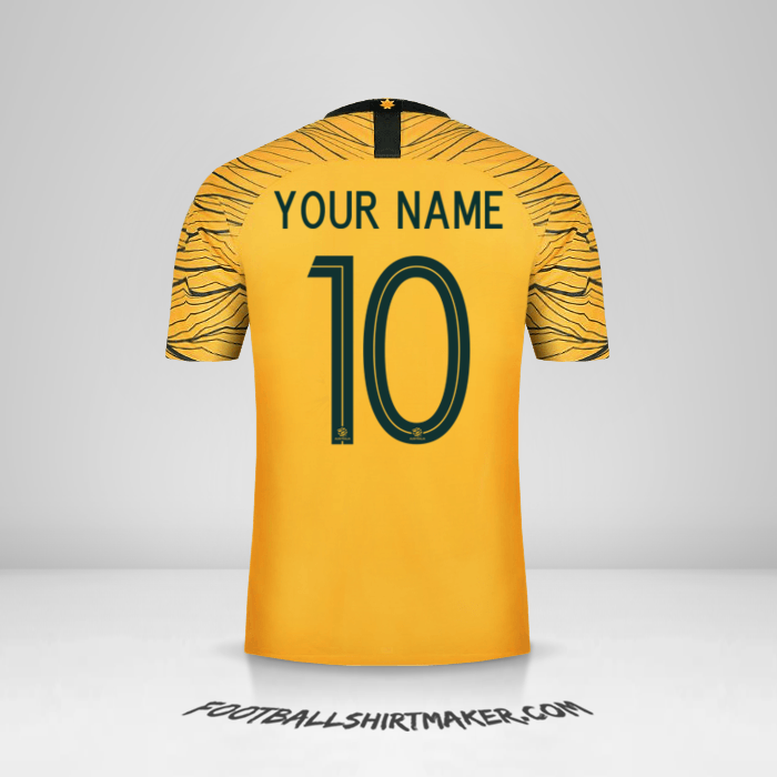 Australia 2018 jersey number 10 your name