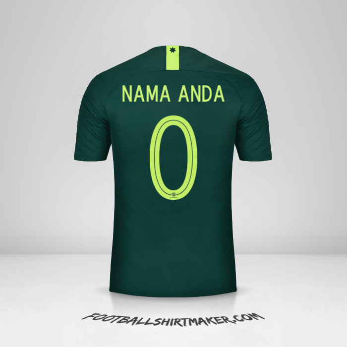 Jersey Australia 2018 II -  nama anda - 0