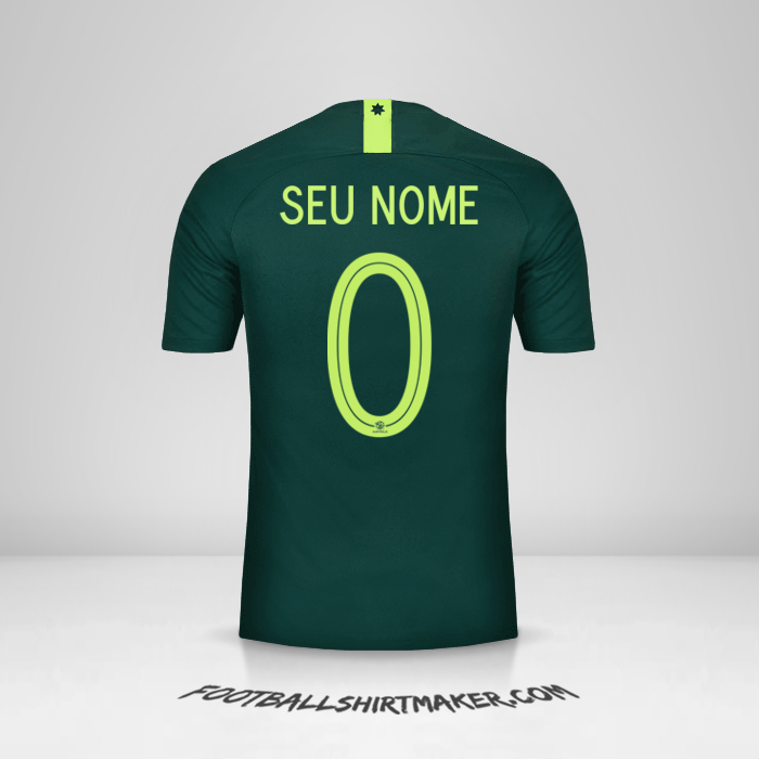 Camisa Austrália 2018 II -  seu nome - 0