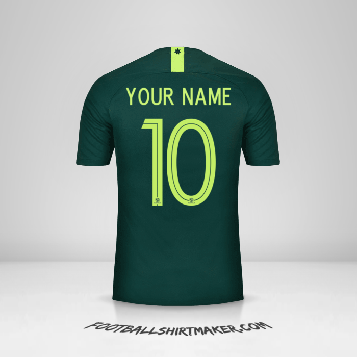 Australia 2018 II shirt number 10 your name