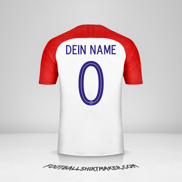 Trikot Kroatien 2018 -  dein name - 0