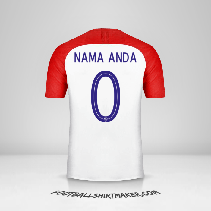 Jersey Kroasia 2018 -  nama anda - 0