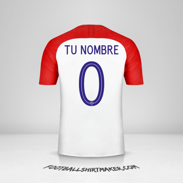 Camiseta Croacia 2018 -  tu nombre - 0