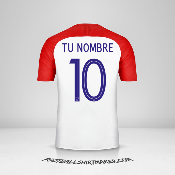 Jersey Croacia 2018 número 10 tu nombre