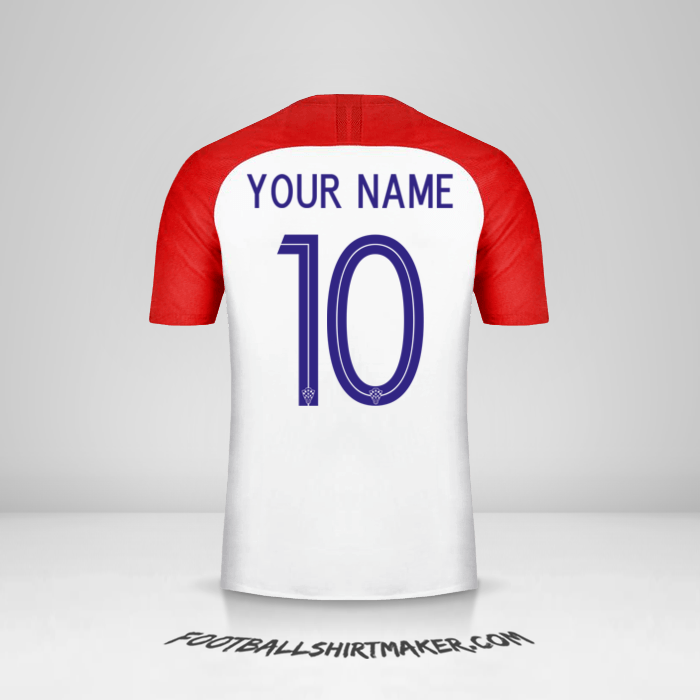 Croatia 2018 shirt number 10 your name