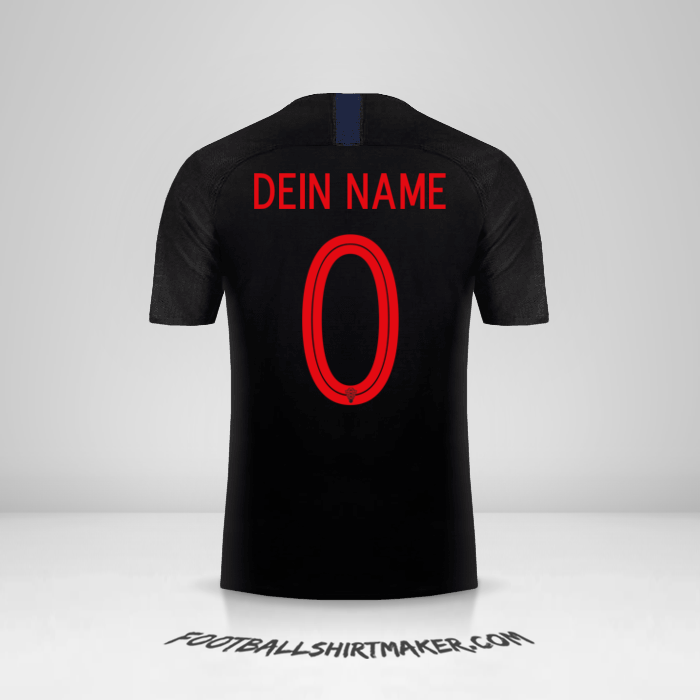 Trikot Kroatien 2018 II -  dein name - 0