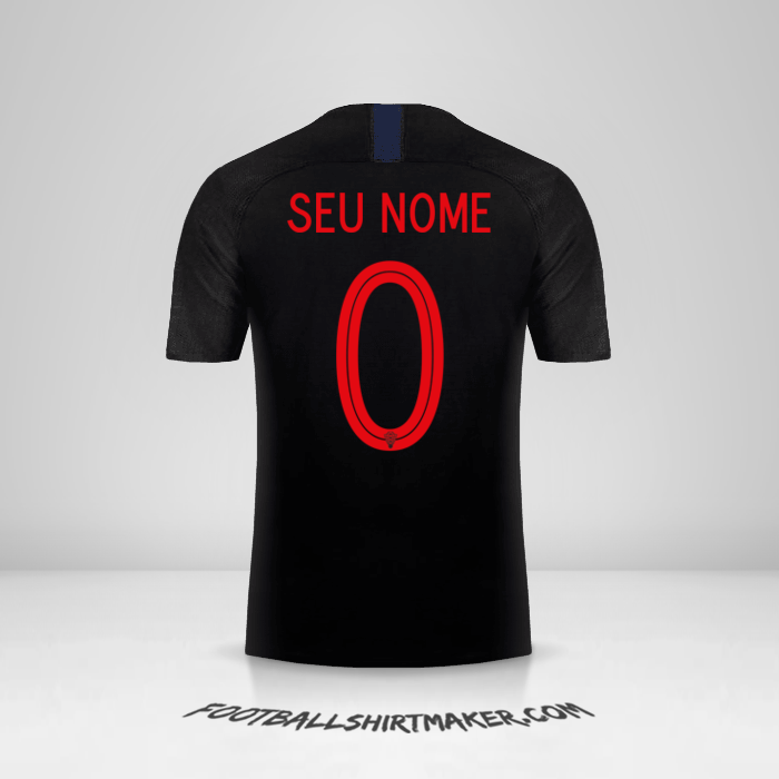 Camisa Croácia 2018 II -  seu nome - 0