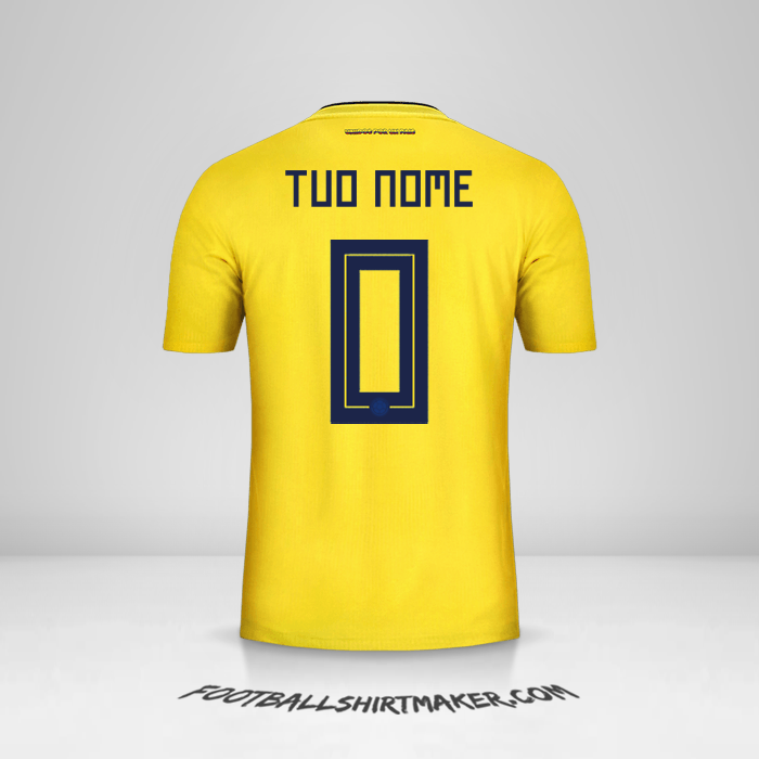 Maglia Colombia 2018 -  tuo nome - 0