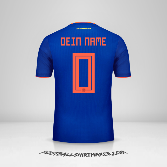 Trikot Kolumbien 2018 II -  dein name - 0