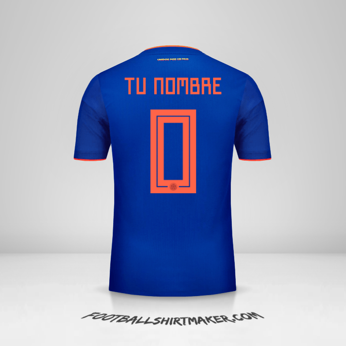 Camiseta Colombia 2018 II -  tu nombre - 0