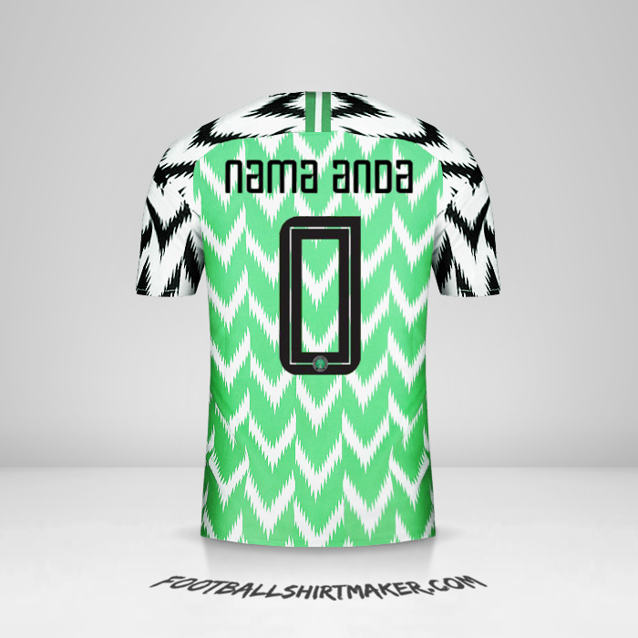 Jersey Nigeria 2018 -  nama anda - 0