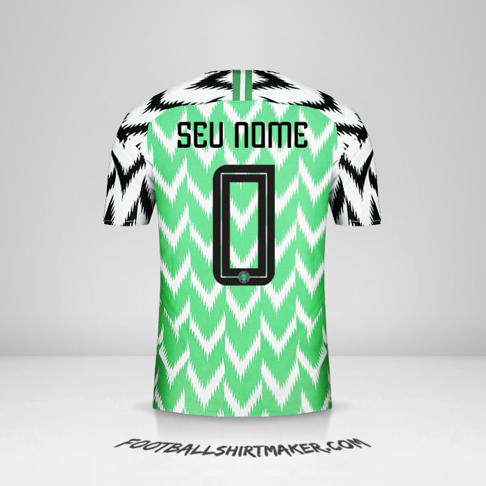 Camisa Nigéria 2018 -  seu nome - 0