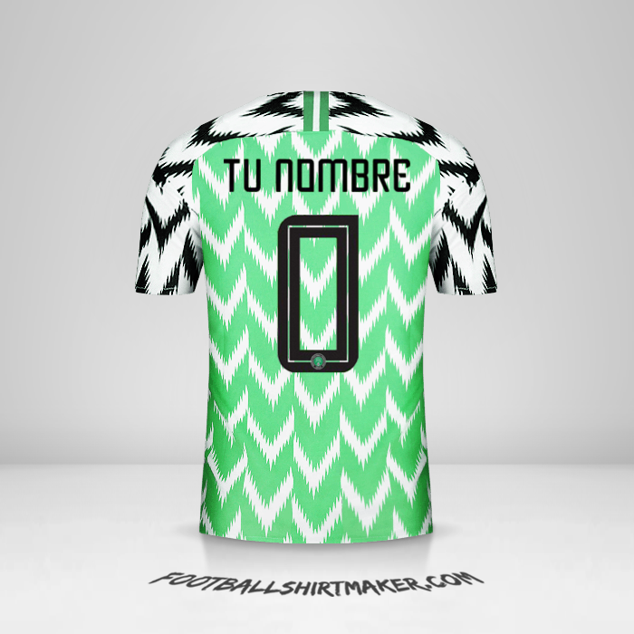 Camiseta Nigeria 2018 -  tu nombre - 0