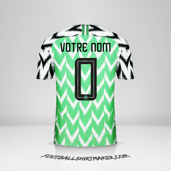 Maillot Nigéria 2018 -  votre nom - 0