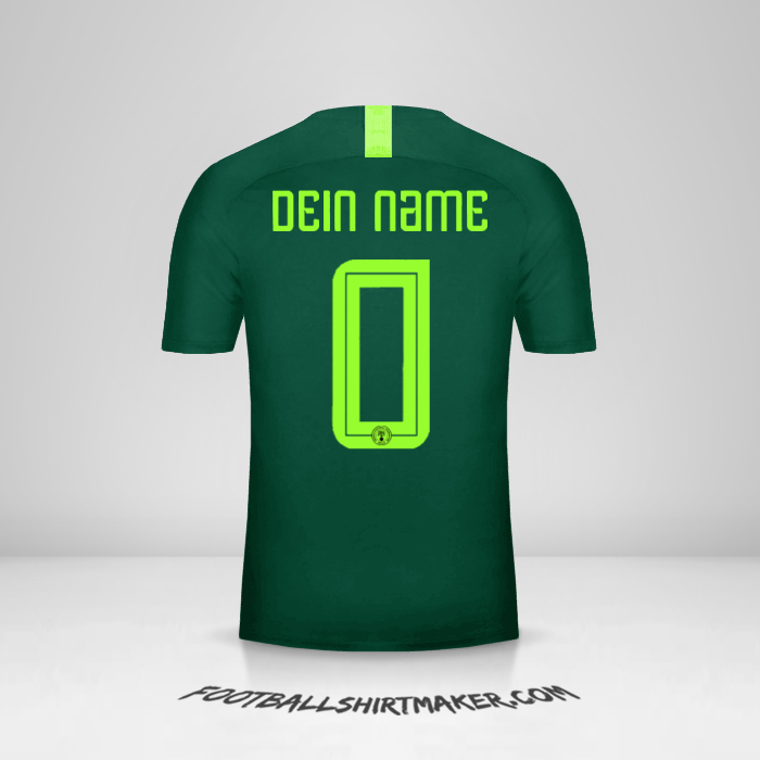 Trikot Nigeria 2018 II -  dein name - 0