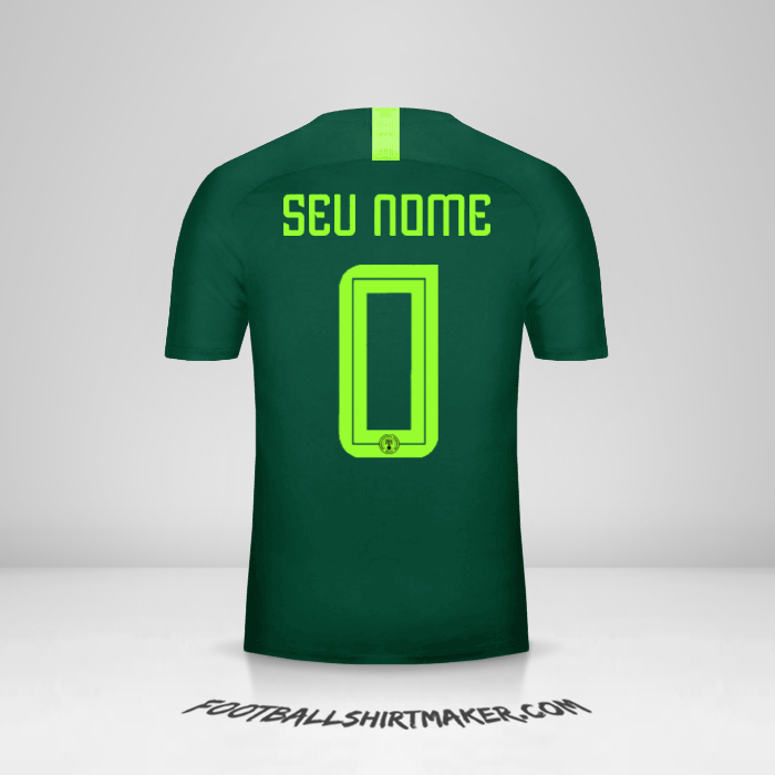 Camisa Nigéria 2018 II -  seu nome - 0