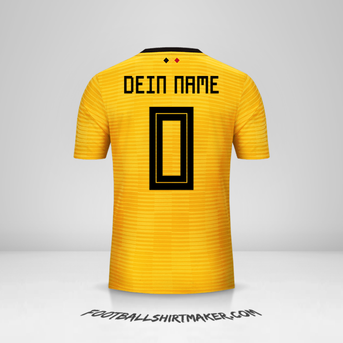 Trikot Belgien 2018 II -  dein name - 0