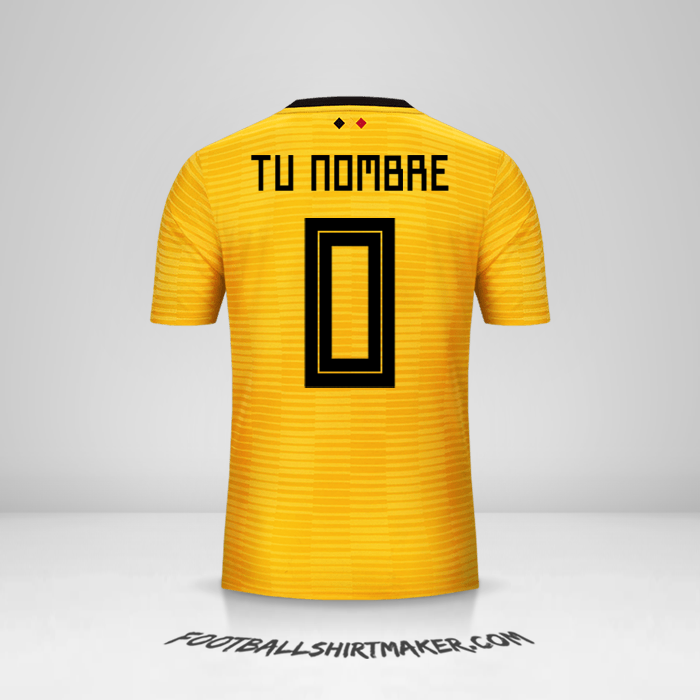 Camiseta Belgica 2018 II -  tu nombre - 0