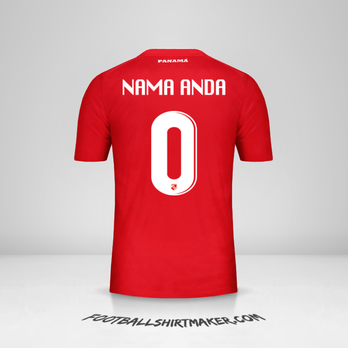 Jersey Panama 2018 -  nama anda - 0