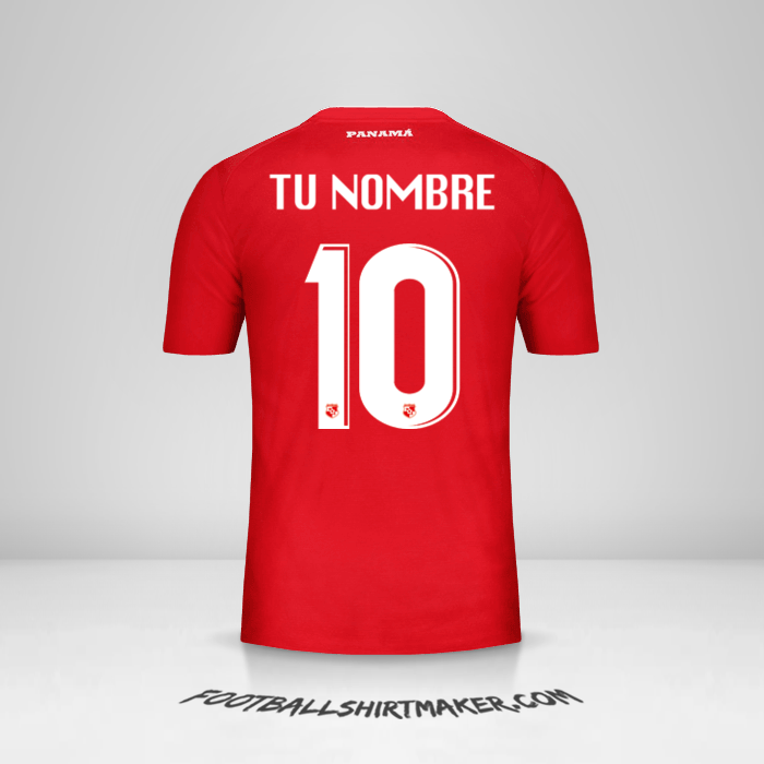 Jersey Panama 2018 número 10 tu nombre