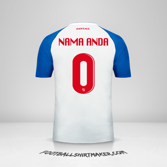 Jersey Panama 2018 II -  nama anda - 0