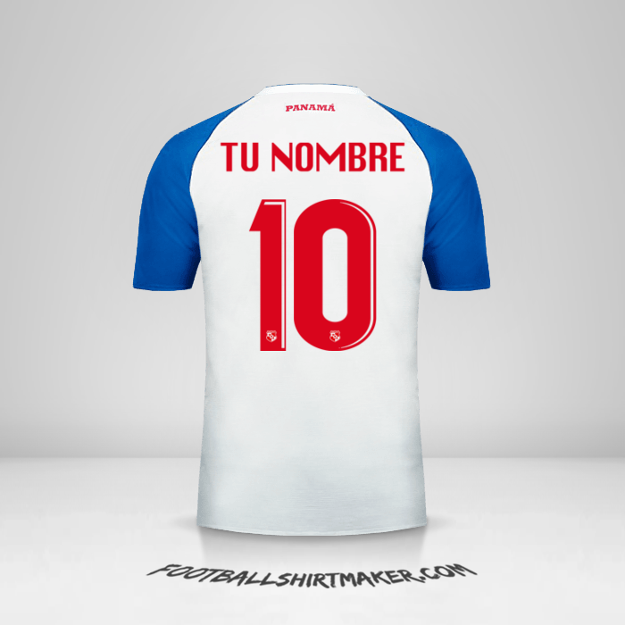 Camiseta Panama 2018 II número 10 tu nombre