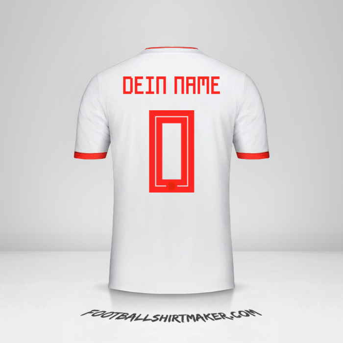 Trikot Spanien 2018 II -  dein name - 0