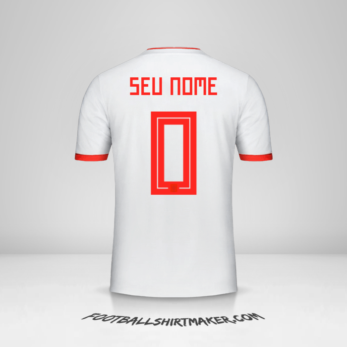 Camisa Espanha 2018 II -  seu nome - 0