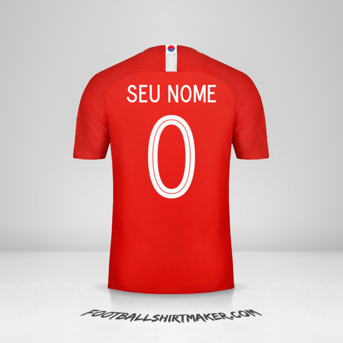 Camisa Coreia do Sul 2018 -  seu nome - 0