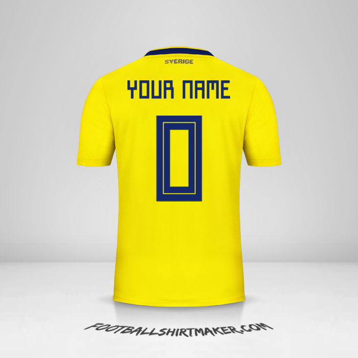 Jersey Sweden 2018 -  your name - 0