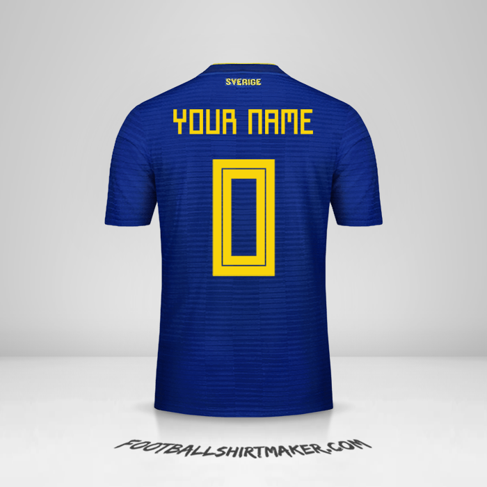 Shirt Sweden 2018 II -  your name - 0