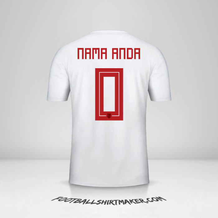 Jersey Jepang 2018 II -  nama anda - 0