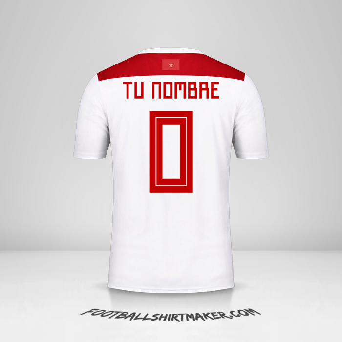 Jersey Marruecos 2018 II -  tu nombre - 0