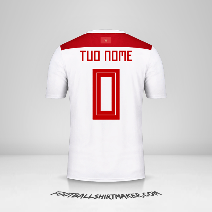 Maglia Marocco 2018 II -  tuo nome - 0