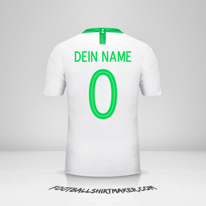 Trikot Saudi-Arabien 2018 -  dein name - 0