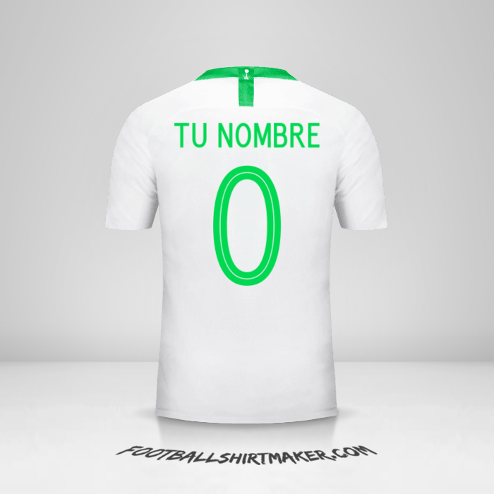 Camiseta Arabia Saudita 2018 -  tu nombre - 0