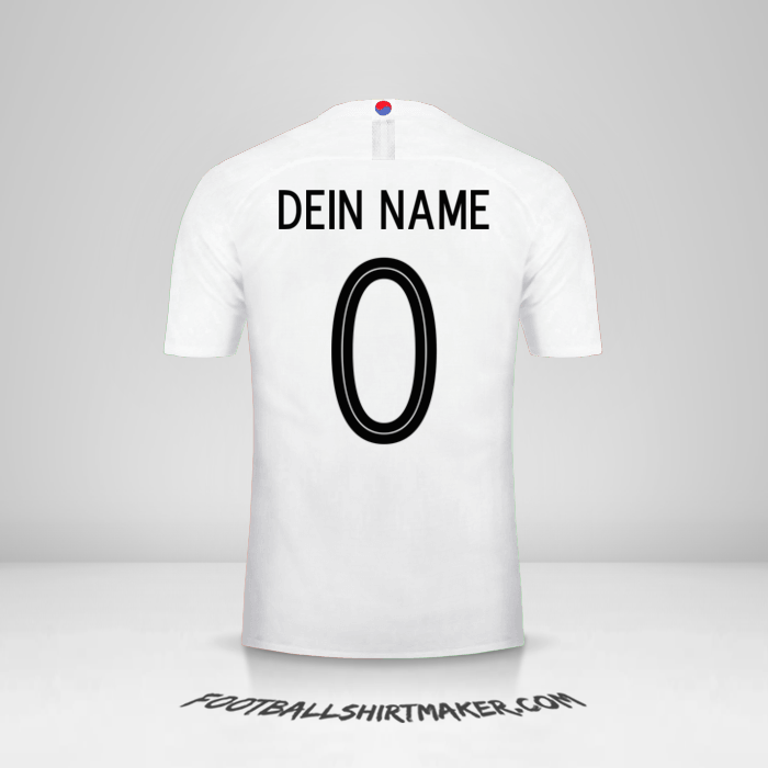 Trikot Südkorea 2018 II -  dein name - 0