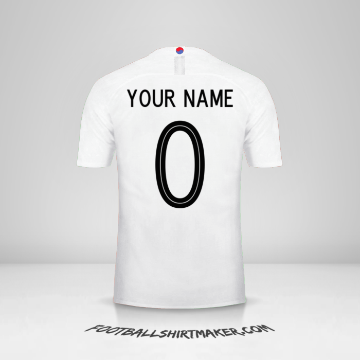 Jersey South Korea 2018 II -  your name - 0