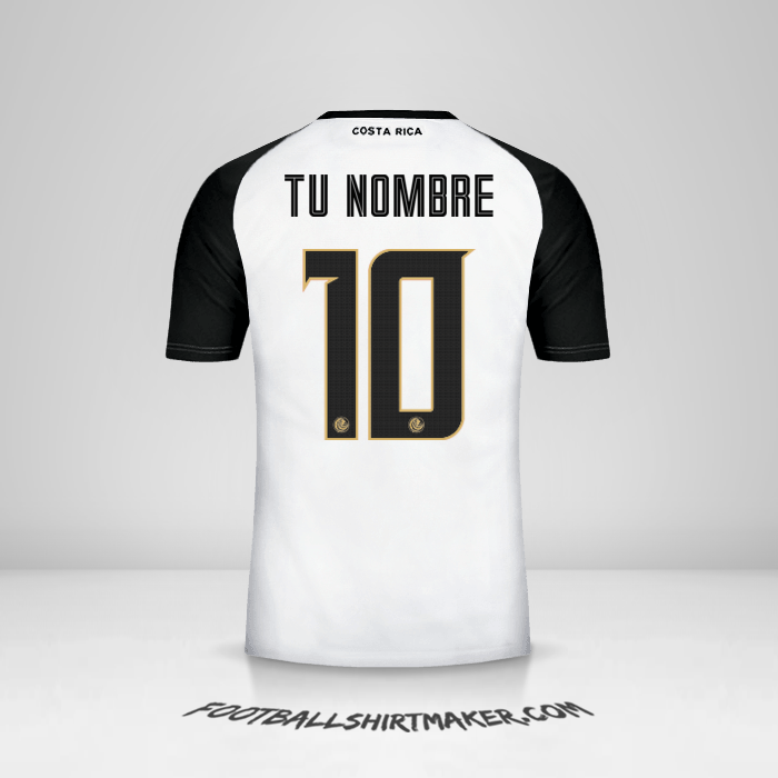 Jersey Costa Rica 2018 II número 10 tu nombre