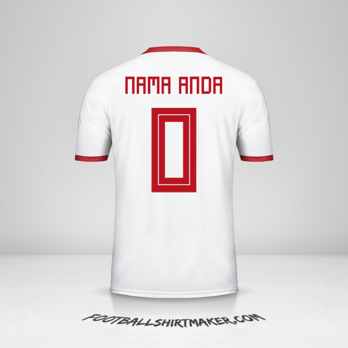 Jersey Iran 2018 -  nama anda - 0